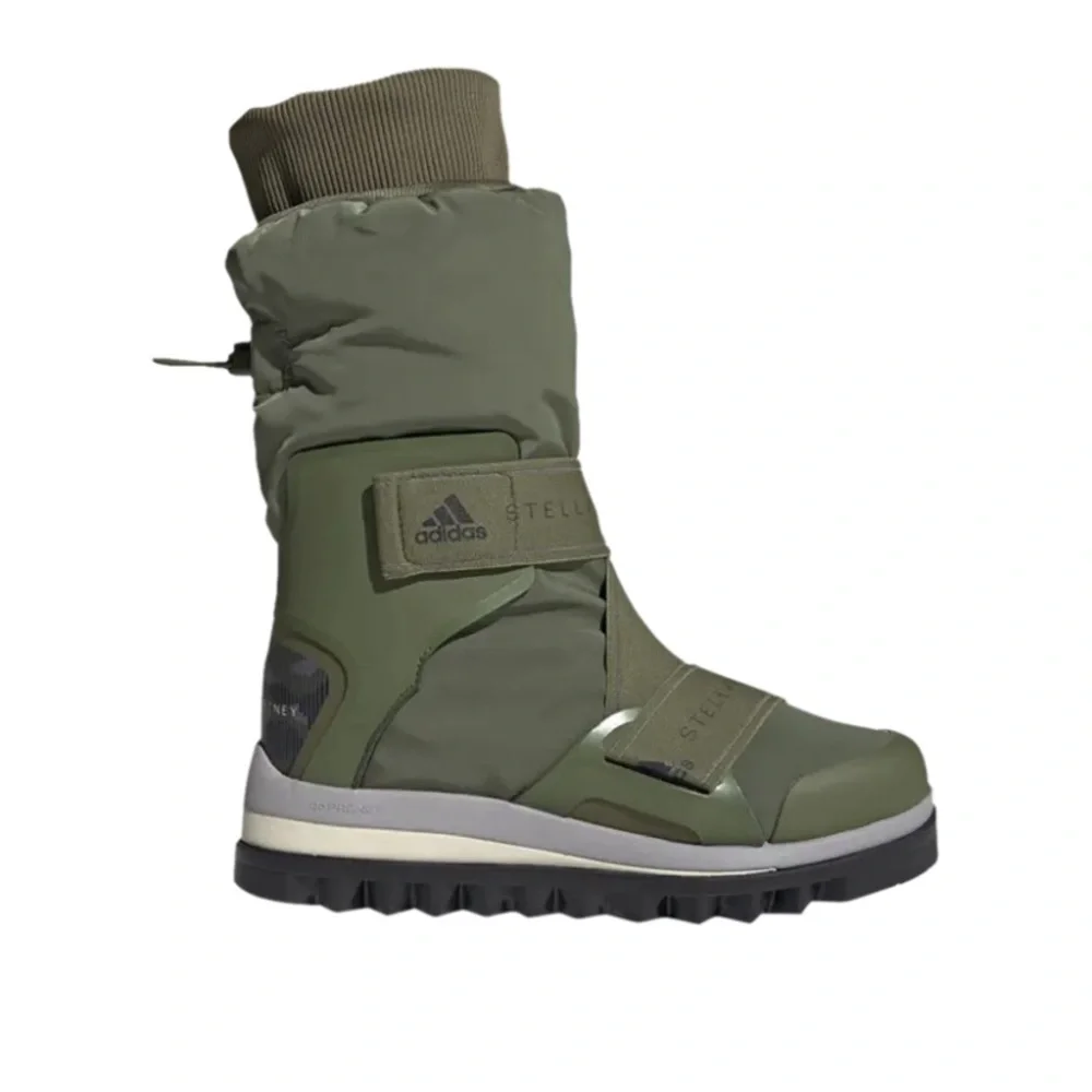 Adidas by Stella McCartney Olive Green Strap Winter Boots